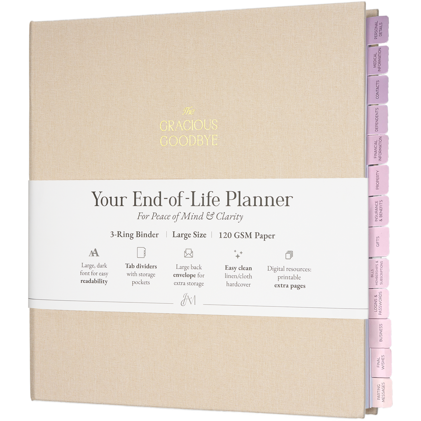 The Gracious Goodbye | Comprehensive End-of-Life Planner & Legacy Binder