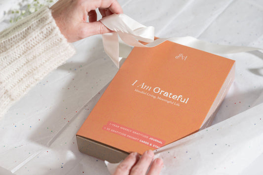 I Am Grateful | Gratitude Journal & Prompt Card Set
