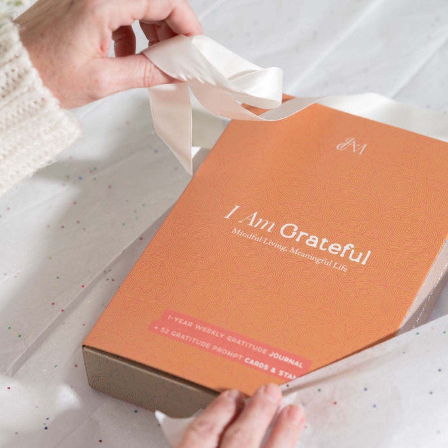 The I Am Grateful gift-ready box. 